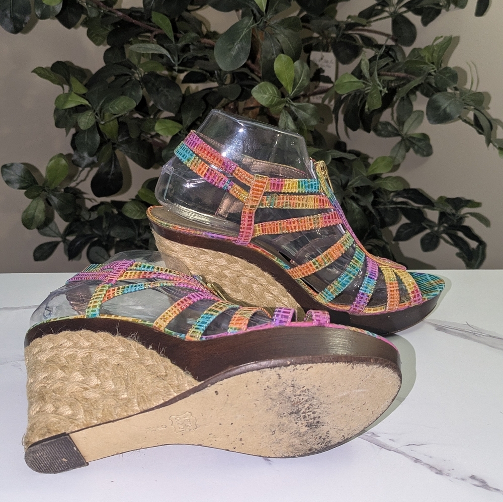 ❤️SALE❤️Vaneli Colorful Wedge Sandals - Picture 8 of 12